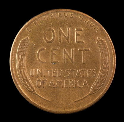 US wheat penny back