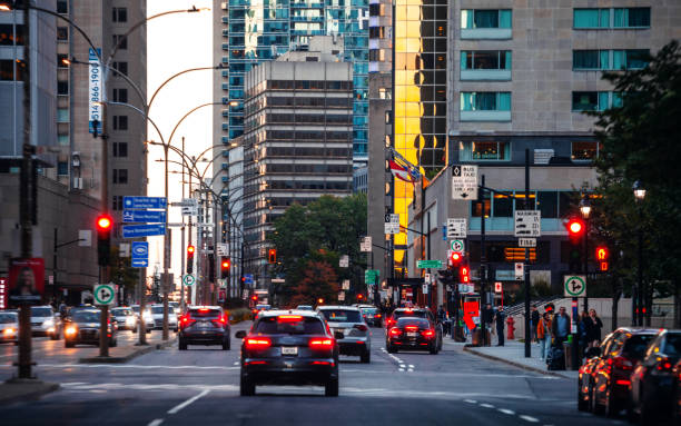 istock Montreal downtown evening traffic 1435900053