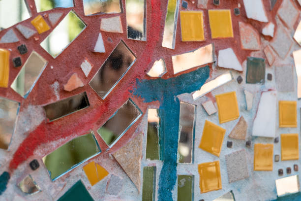 istock Mosaic art work with glass pieces 1435904243
