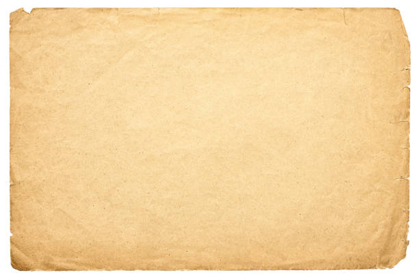 istock shabby paper texture isolated on white background. ancient papyrus page worn out over time 1435904490