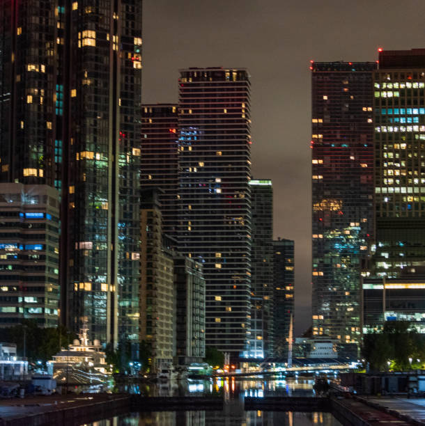 istock night lights in canary wharf london 1435923862
