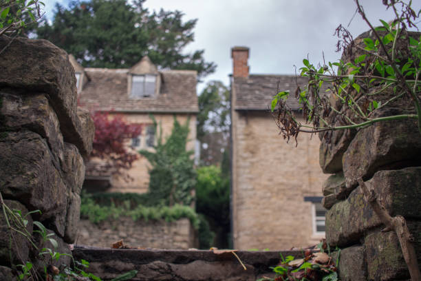 istock Stone houses beyond cobbled stairs 1435929205