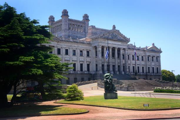 istock Legislative Palace with a blue sky in Montevideo, Uruguay 1435932213