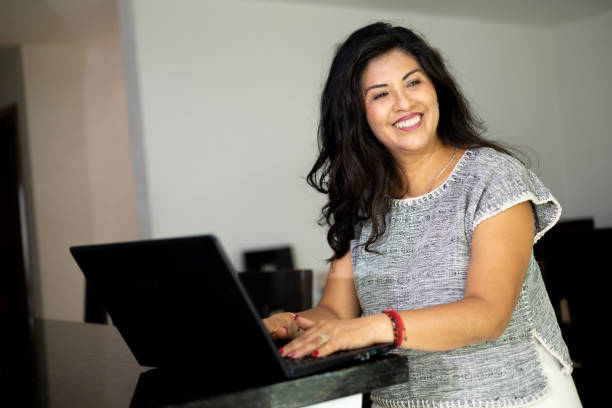 istock Retired woman enjoying being at home. 1435934409