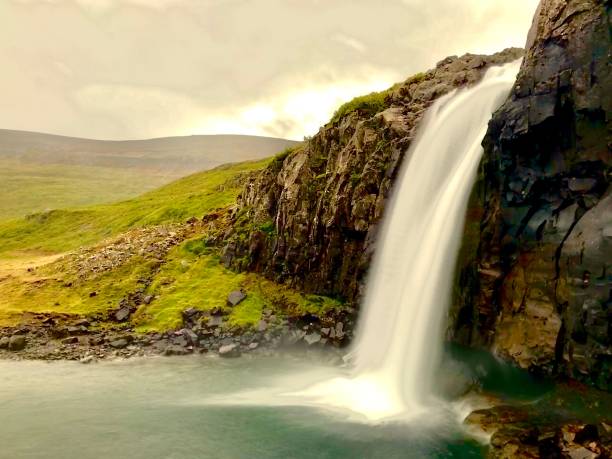 istock View of a waterfall in Bildudalur, Iceland 1435938610