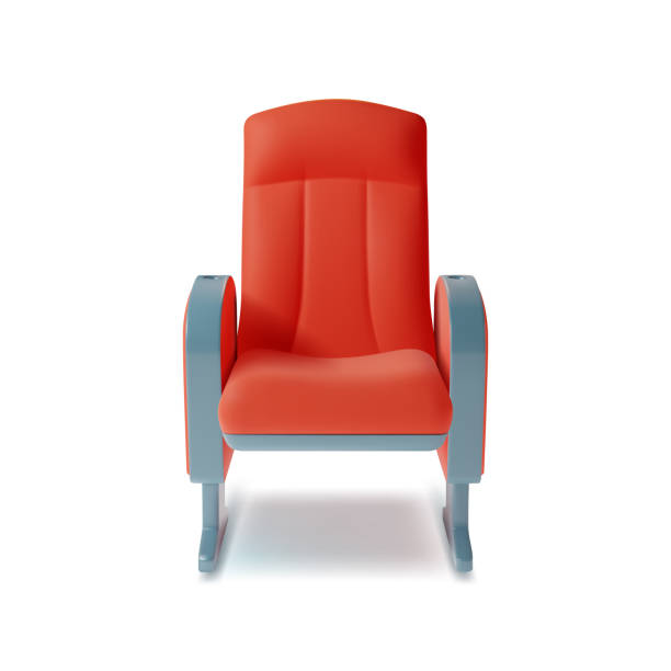 istock 3d Red Cinema Chair Plasticine Cartoon Style. Vector 1435938906