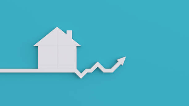 Business Trends Graphs and charts 3d image