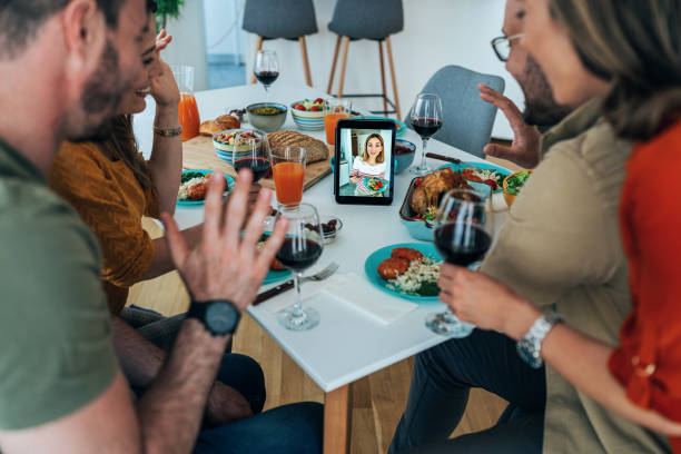 istock Friends in video call 1435953974