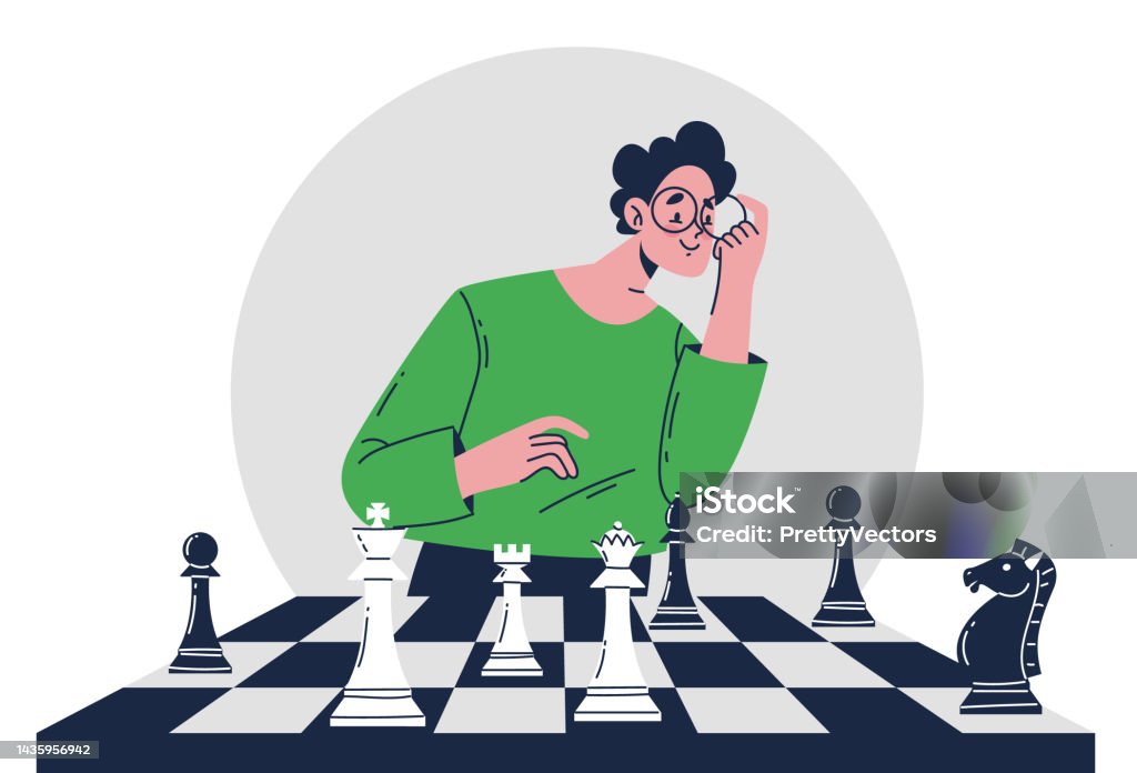 Chess Game Playboard Strategy Analysis Abstract Concept Vector Graphic  Design Illustration Element Stock Illustration - Download Image Now - iStock