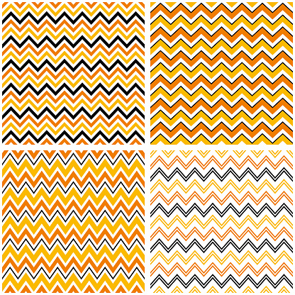 Set of chevron seamless pattern. Vector striped backgrounds.