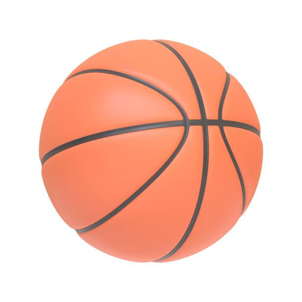 istock Basketball ball isolated on white background 1435983126
