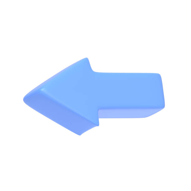 istock Blue arrow icon isolated on white background 1435983165