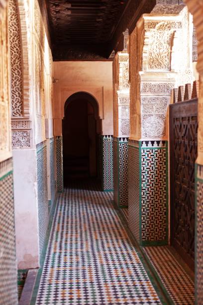 istock View of the mosque wall details in Morocco 1435984216