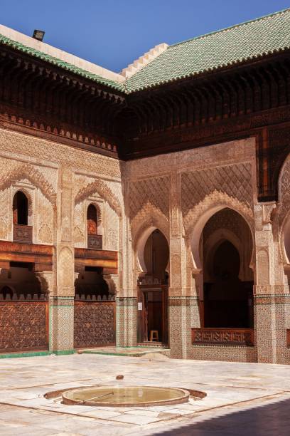 istock View of the mosque wall details in Morocco 1435984217