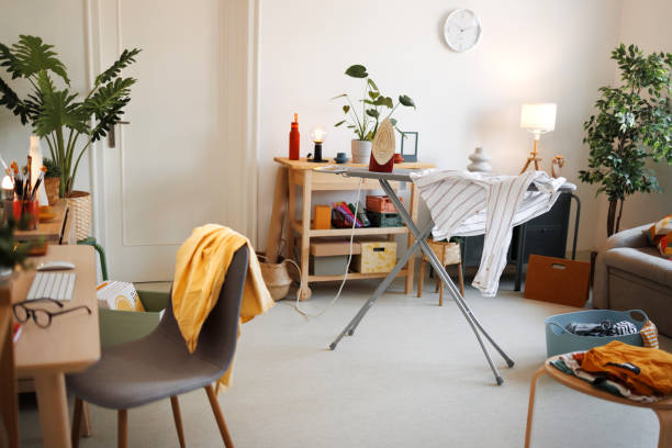 istock Small cozy apartment with no people 1435986894