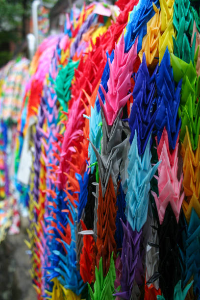 istock Rainbow of Paper Cranes 1435990981