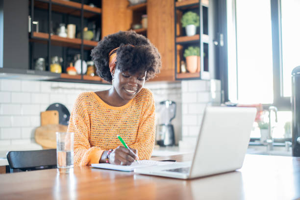 istock Woman working from home 1435994884