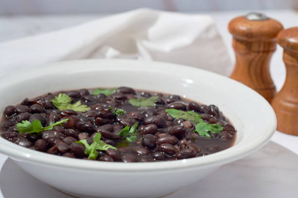istock Black bean soup in a bowl 1436000221