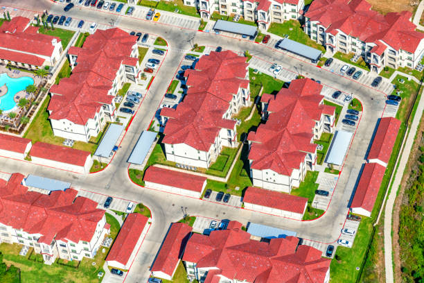 istock Apartment Complex Aerial in  Suburban Austin TX 1436000823