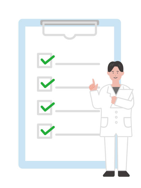 Doctor Chart Checklist 80+ Doctor Writing Chart Stock Illustrations, Royalty-Free Vector ...