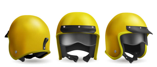 istock Motorcycle helmet for race and ride on scooter 1436020661