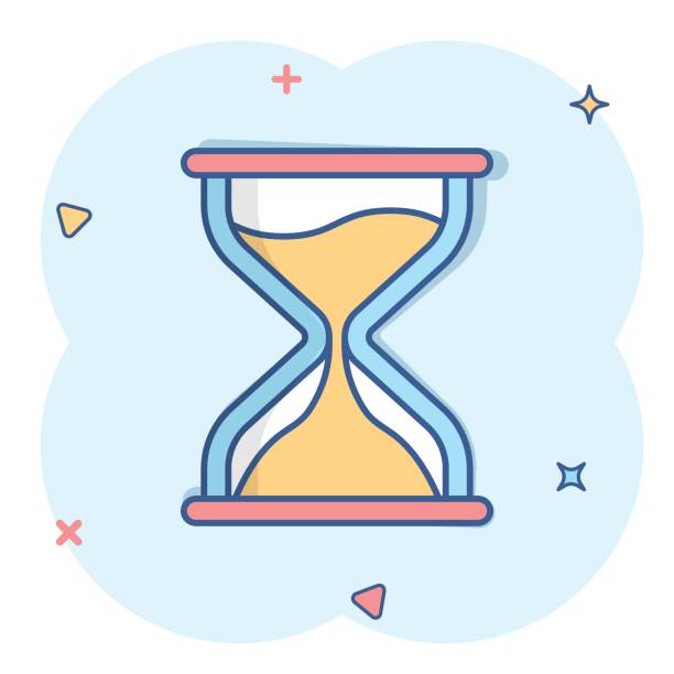 Ilustración de Icono De Reloj De Arena En Estilo Cómico Ilustración Vectorial De Dibujos Animados De Vidrio Arena Sobre Fondo Aislado Blanco Concepto De Negocio De Efecto De Salpicadura De Reloj y Ilustración de Icono De Reloj De Arena En Estilo Cómico Ilustración Vectorial De Dibujos Animados De Vidrio Arena Sobre Fondo Aislado Blanco Concepto De Negocio De Efecto De Salpicadura De Reloj y