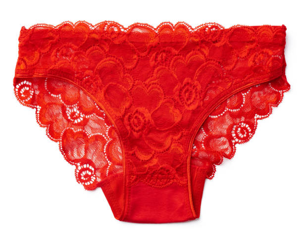 istock Classic lace women's panties isolated on white background 1436030193