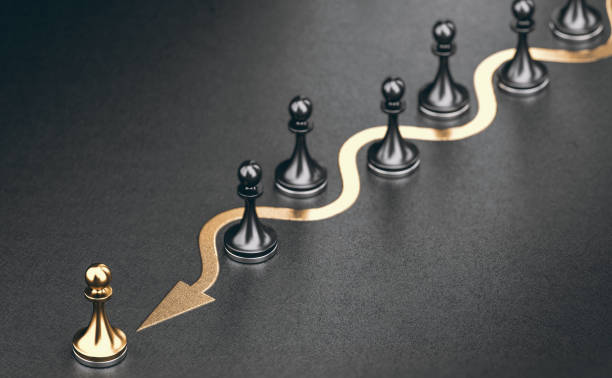 Golden pawn beating competition, Outsider concept.