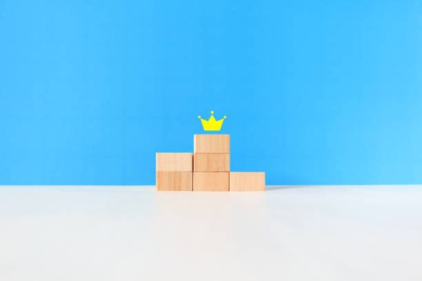 istock Gold crown on the podium. 1436035385