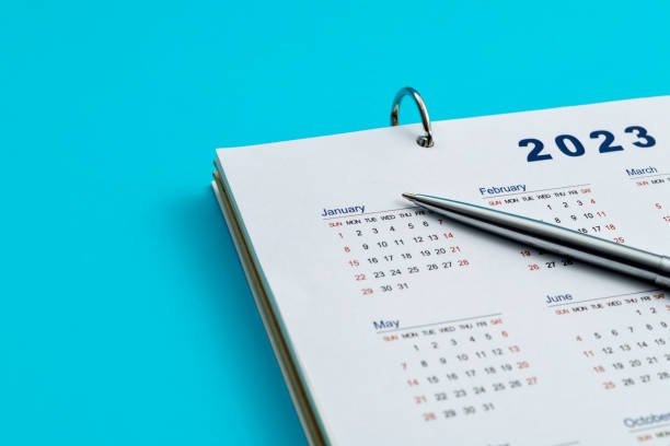 2023 Calendar page with a pen