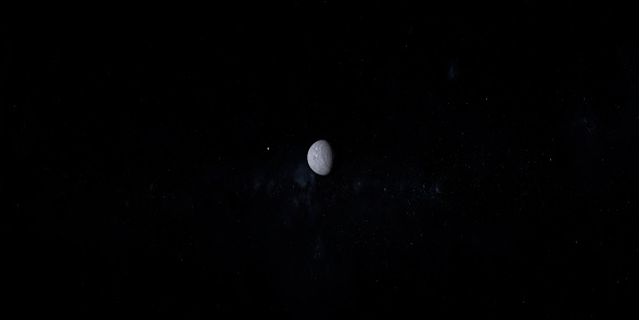 Dwarf Planet 90482 Orcus with Vanth moon orbiting around