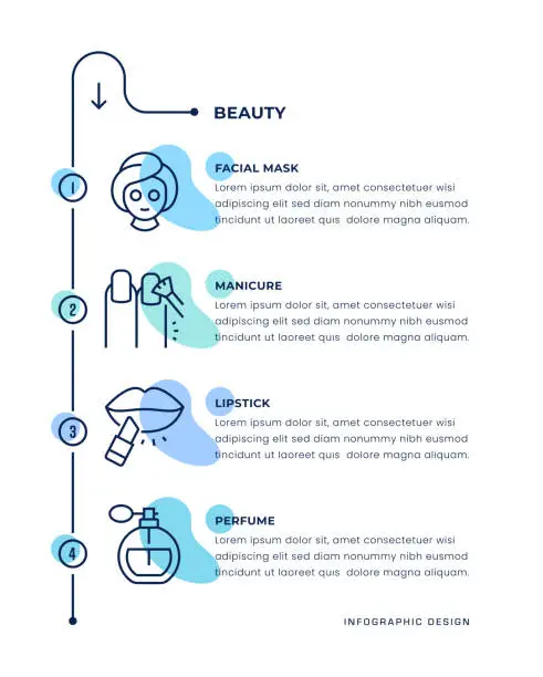 Vector illustration of Beauty Infographic Concepts