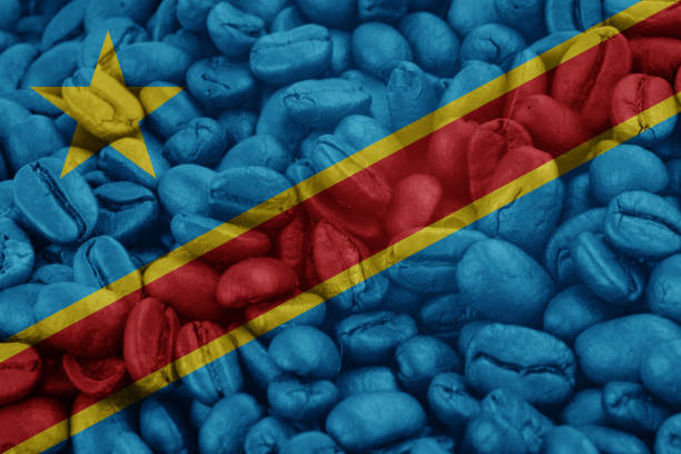 Rwanda flag, three dimensional render, satin texture