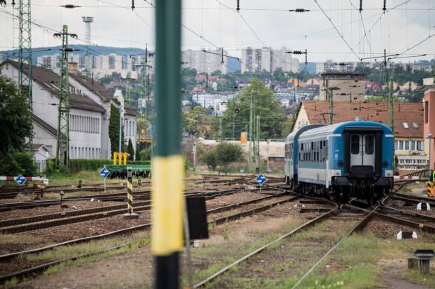 istock Railroad track  in europe 1436046253