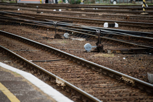 istock Railroad track  in europe 1436046260