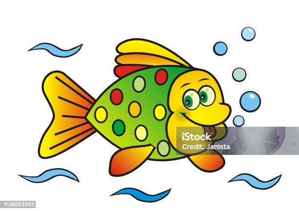 Smiley Fish Vector Smiling Fish Abstract Vector Illustration Eps Stock Illustration ...