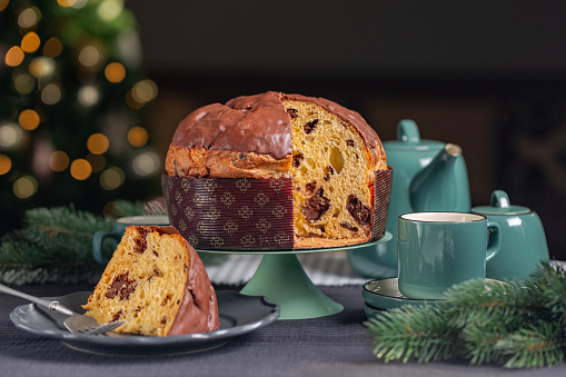 Panettone Italian Type Of Sweet Bread Originally From Milan Made With ...