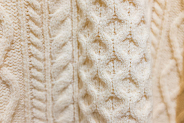 Partial closeup of women's sweater
