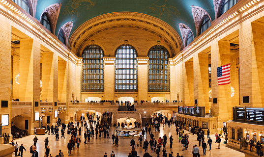 Entrance Hall of Grand Central Terminal (Grand Central Station) in New York City