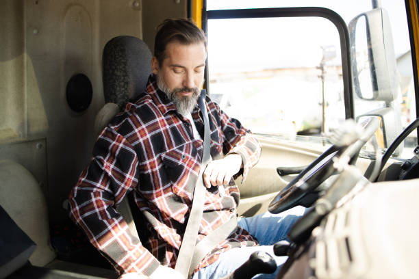 istock Truck driver preparing for the tour 1436082685