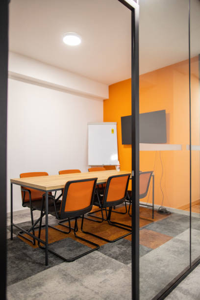 istock Empty meeting room in an office building 1436083411
