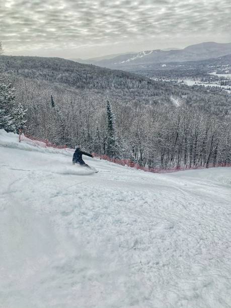 istock Skier going downhill in winter 1436083766