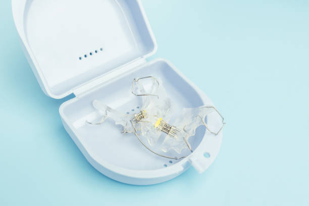 istock Retainer medical teeth mouth 1436086045