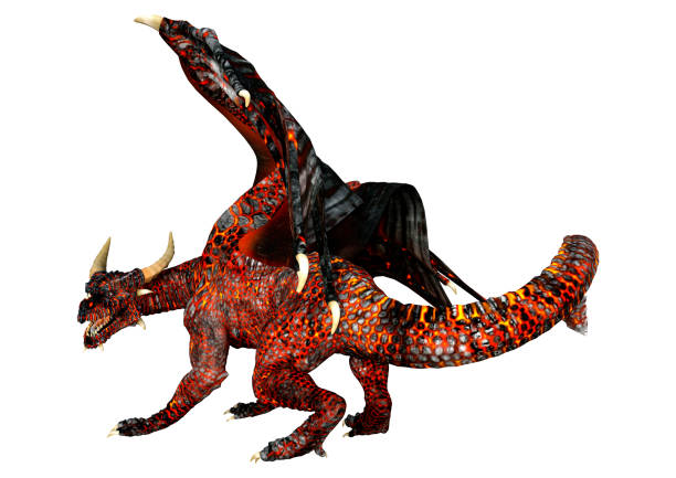 istock 3D Rendering Fairy Tale Dragon on White 1436092338