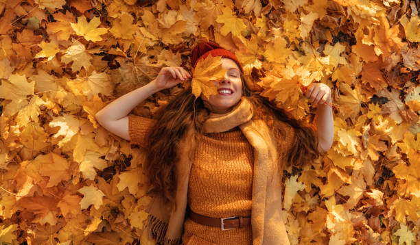 istock Woman is walking in the park. 1436092539