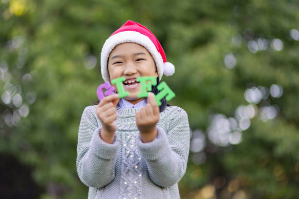 Christmas Girl Holding \