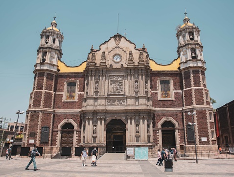 mexico, Mexico – July 06, 2022: The Basilica of Our Lady of Guadalupe sanctuary in Mexico City, Mexico