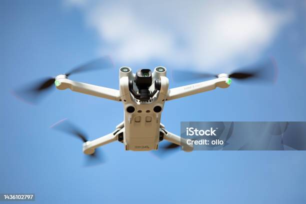 Dji Mini 3 Pro Quadrocopter And Controller Stock Photo - Download Image Now - Drone, Drone Point of View, Safety