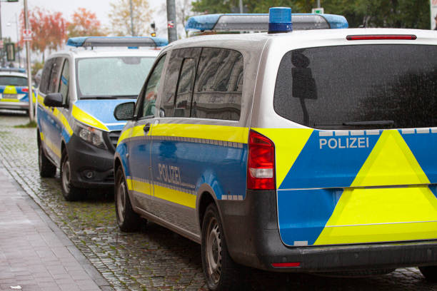 istock German police cars parked 1436103573
