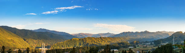 istock Mountain scenery in the refreshing morning sun 1436103673